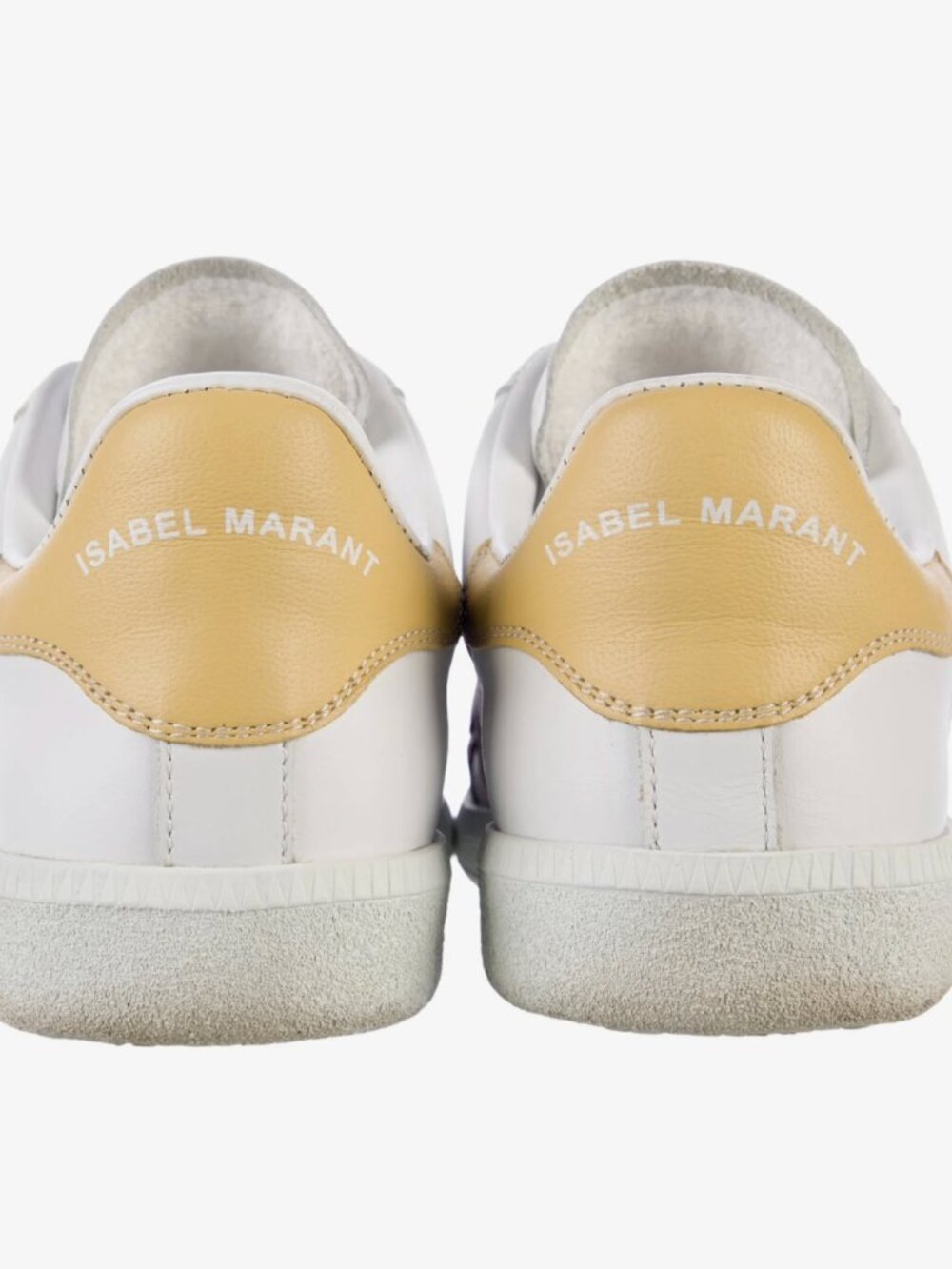 Isabel Marant Leather Lightning Bolt Pattern Sneakers - Picture 4 of 9